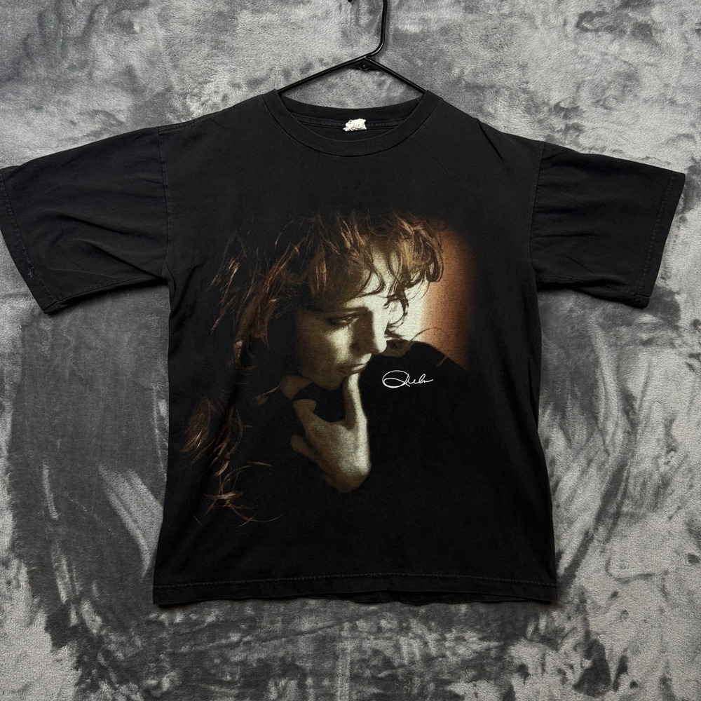 Tour Champ Reba McEntire T-Shirt Unisex Large Black Vintage 90s Country Music
